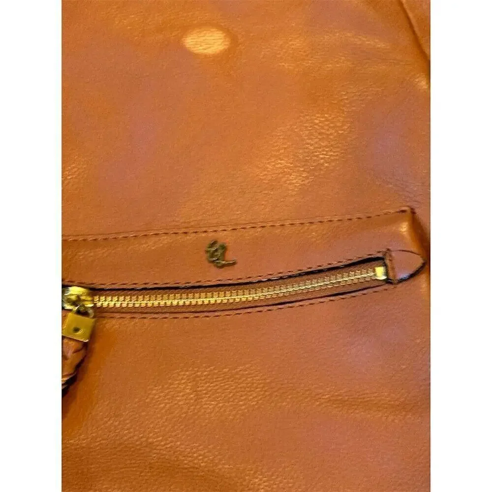 Elliott Lucca Vivien Large Brown Leather Hobo Bag Women's Shoulder Handbag